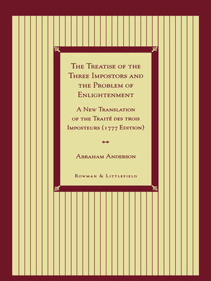 cover image of The Treatise of the Three Impostors and the Problem of Enlightenment